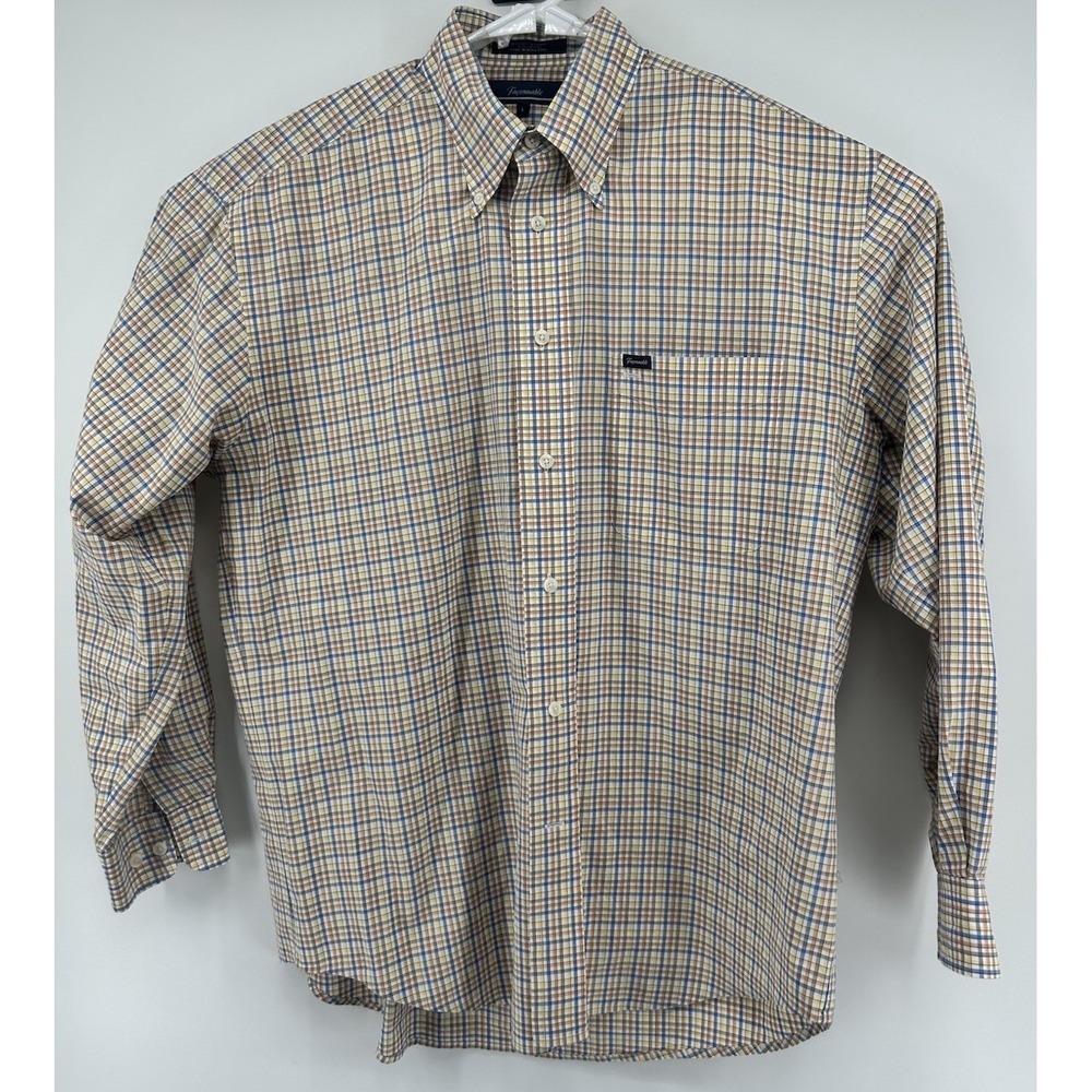 Faconnable Long Sleeve Button Down Shirt Multicolored Men's Size Large